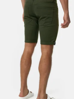 Indicode Herren Shorts Jeans - Villeurbanne in khaki