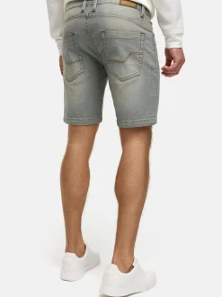 Indicode Herren Shorts Jeans - INMCFly in beige hellgrau