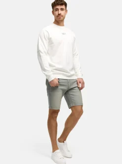 Indicode Herren Shorts Jeans - INMCFly in beige hellgrau