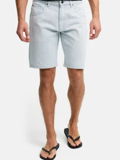 Indicode Herren Shorts Jeans - INBelliz in hellblau denim