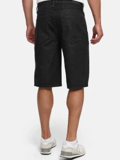 Indicode Herren Shorts Jeans - INZelmon in schwarz