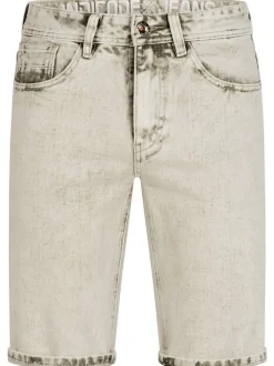 Indicode Herren Shorts Jeans - INTempol in beige grün