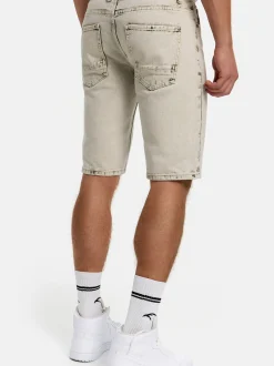 Indicode Herren Shorts Jeans - INTempol in beige grün