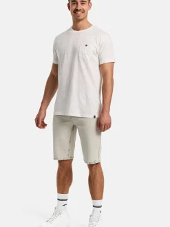 Indicode Herren Shorts Jeans - INTempol in beige grün