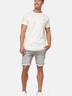 Indicode Herren Shorts Jeans - Azibo in grau