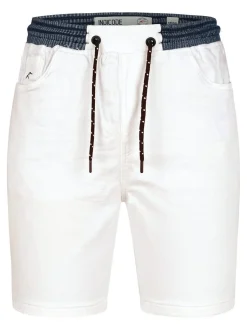 Indicode Herren Shorts Jeans - Ettore in weiß
