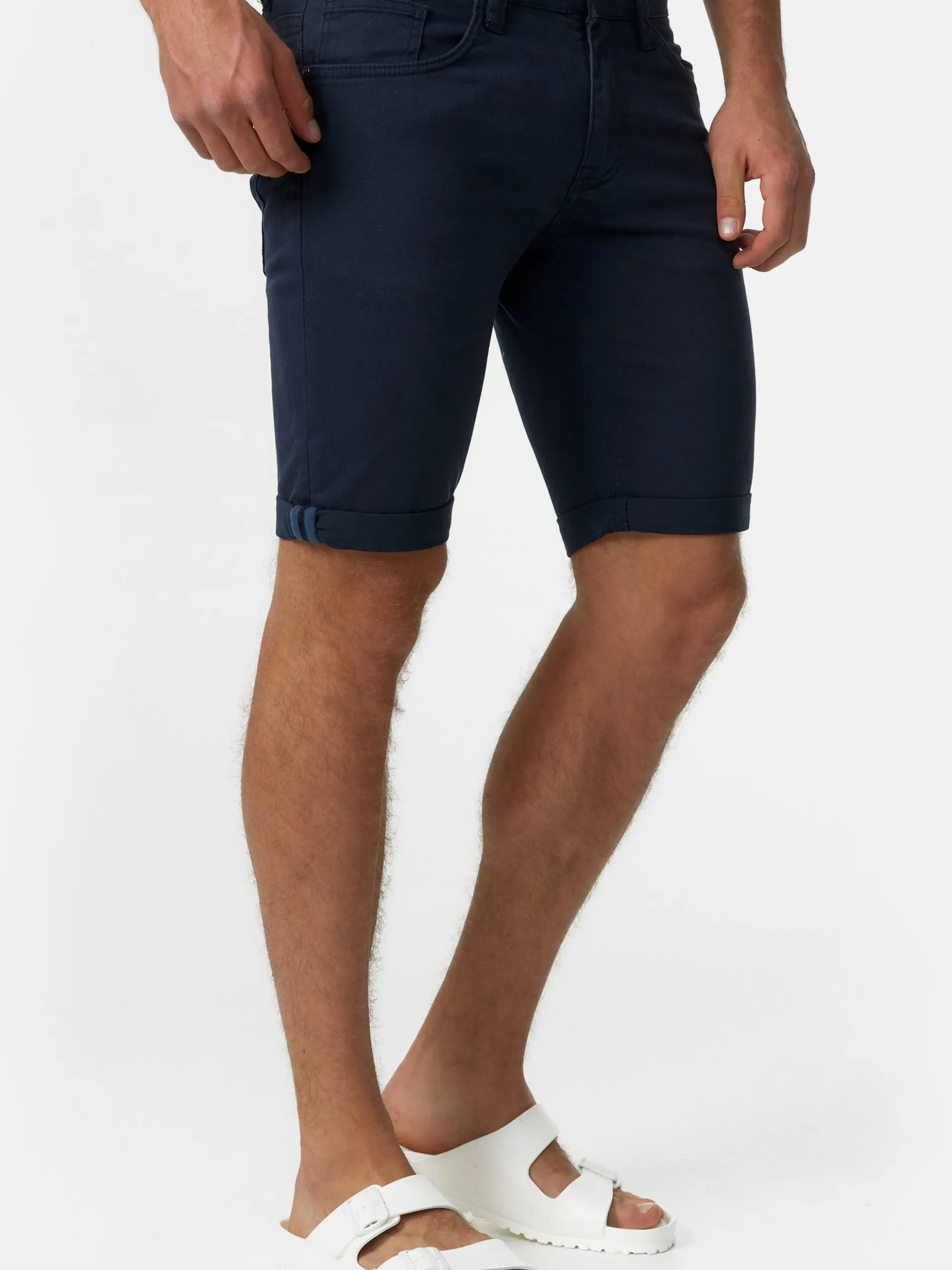 Indicode Herren Shorts Jeans - Villeurbanne in marine