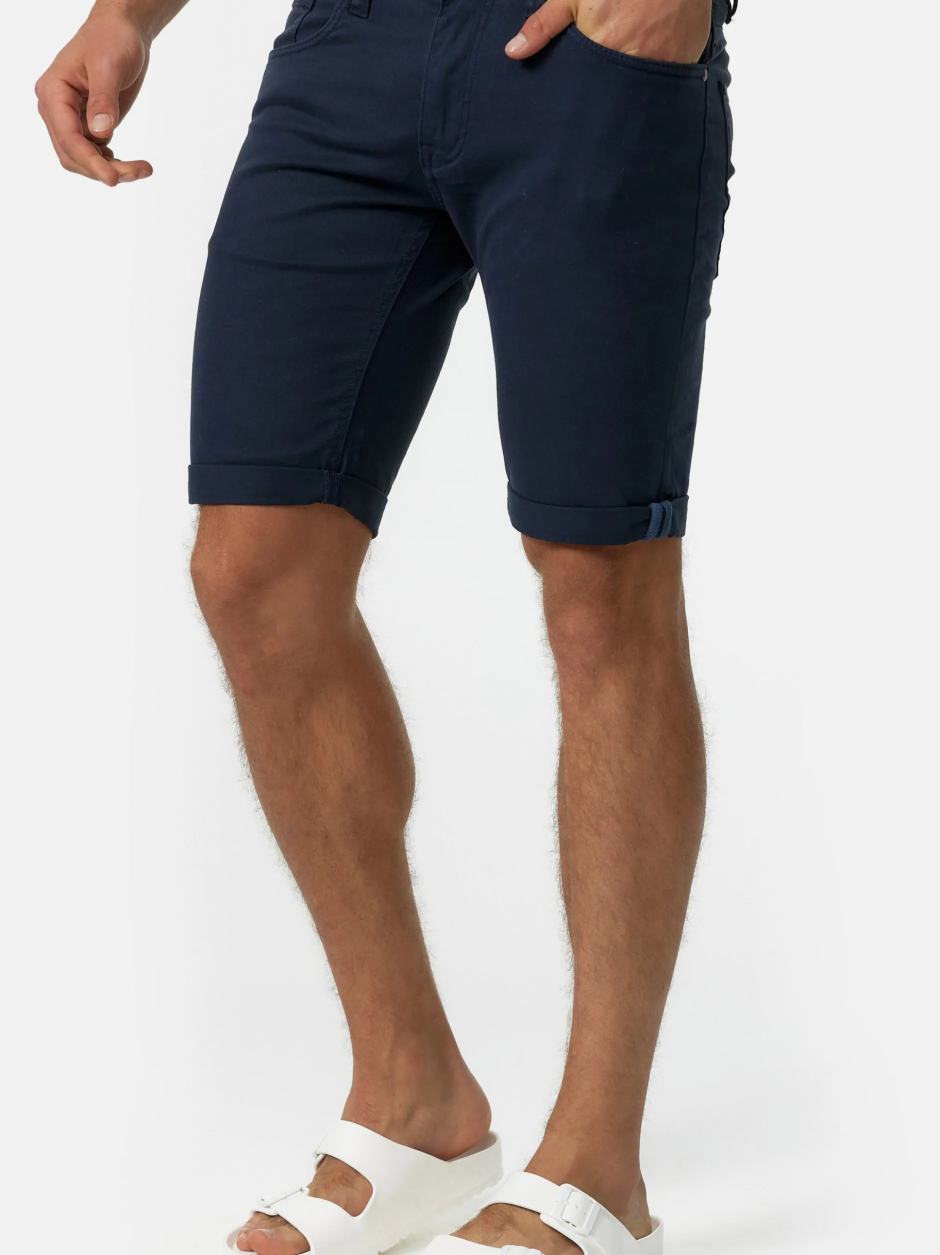 Indicode Herren Shorts Jeans - Villeurbanne in marine