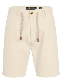 Indicode Herren Shorts Leinen - Bowmanville in beige