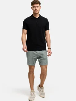 Indicode Herren Shorts Leinen - INPop in taupe beige