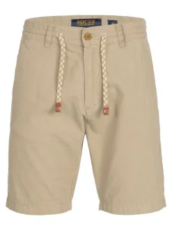 Indicode Herren Shorts Leinen - Bowmanville in beige sand