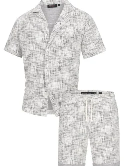 Indicode Herren Shorts & Shirt Set - INSofus Set in schwarz