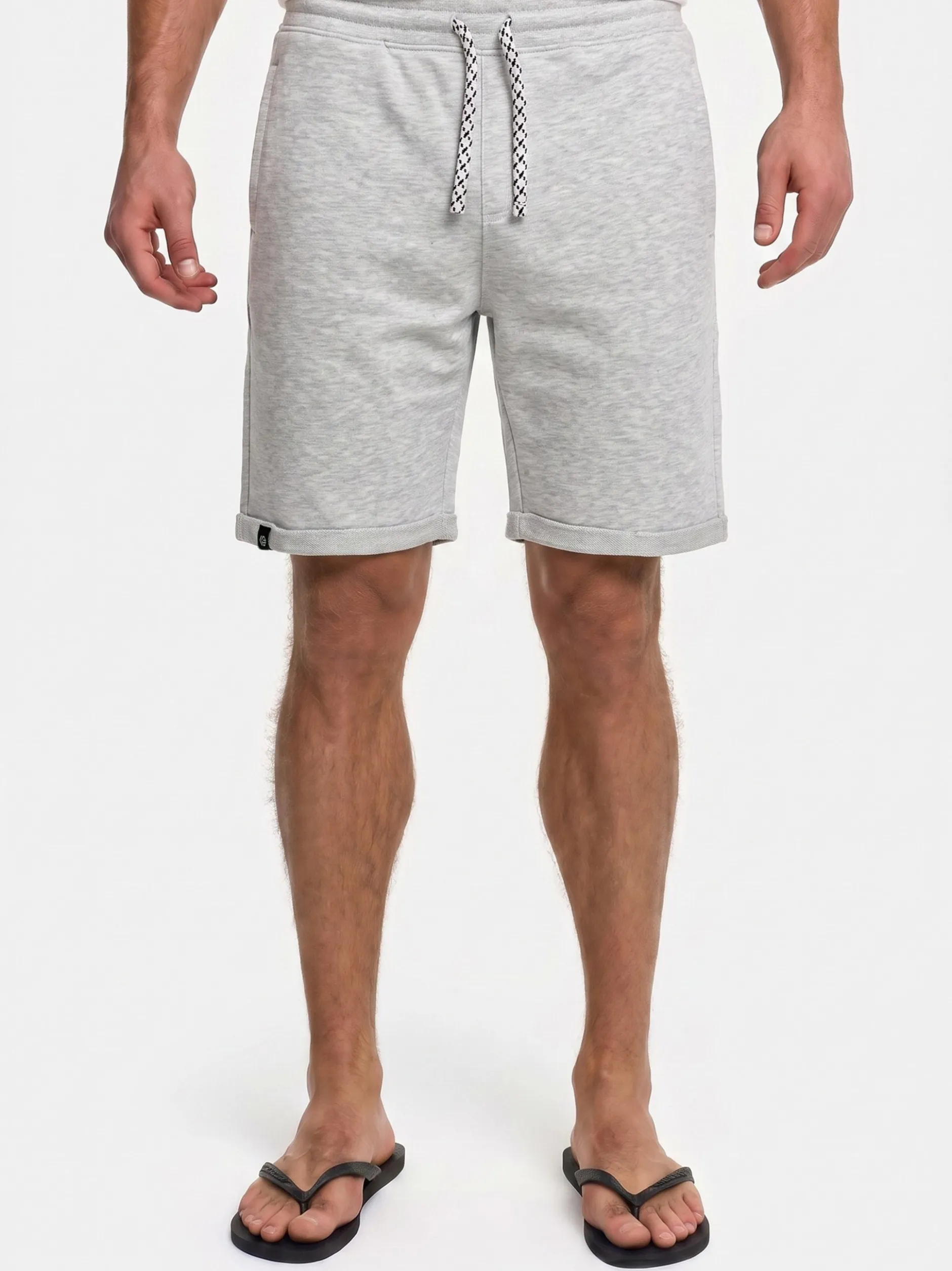 Indicode Herren Shorts Sweat - Aldrich in beige sand