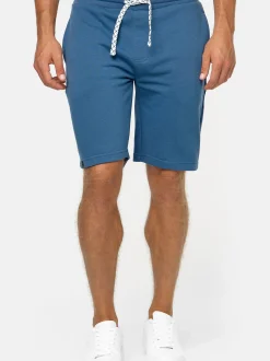 Indicode Herren Shorts Sweat - Aldrich in indigo blau