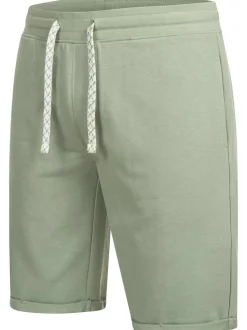 Indicode Herren Shorts Sweat - Aldrich in grün beige