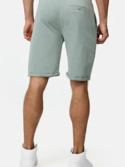 Indicode Herren Shorts Sweat - Aldrich in grün beige
