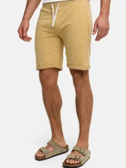 Indicode Herren Shorts Sweat - Aldrich in beige