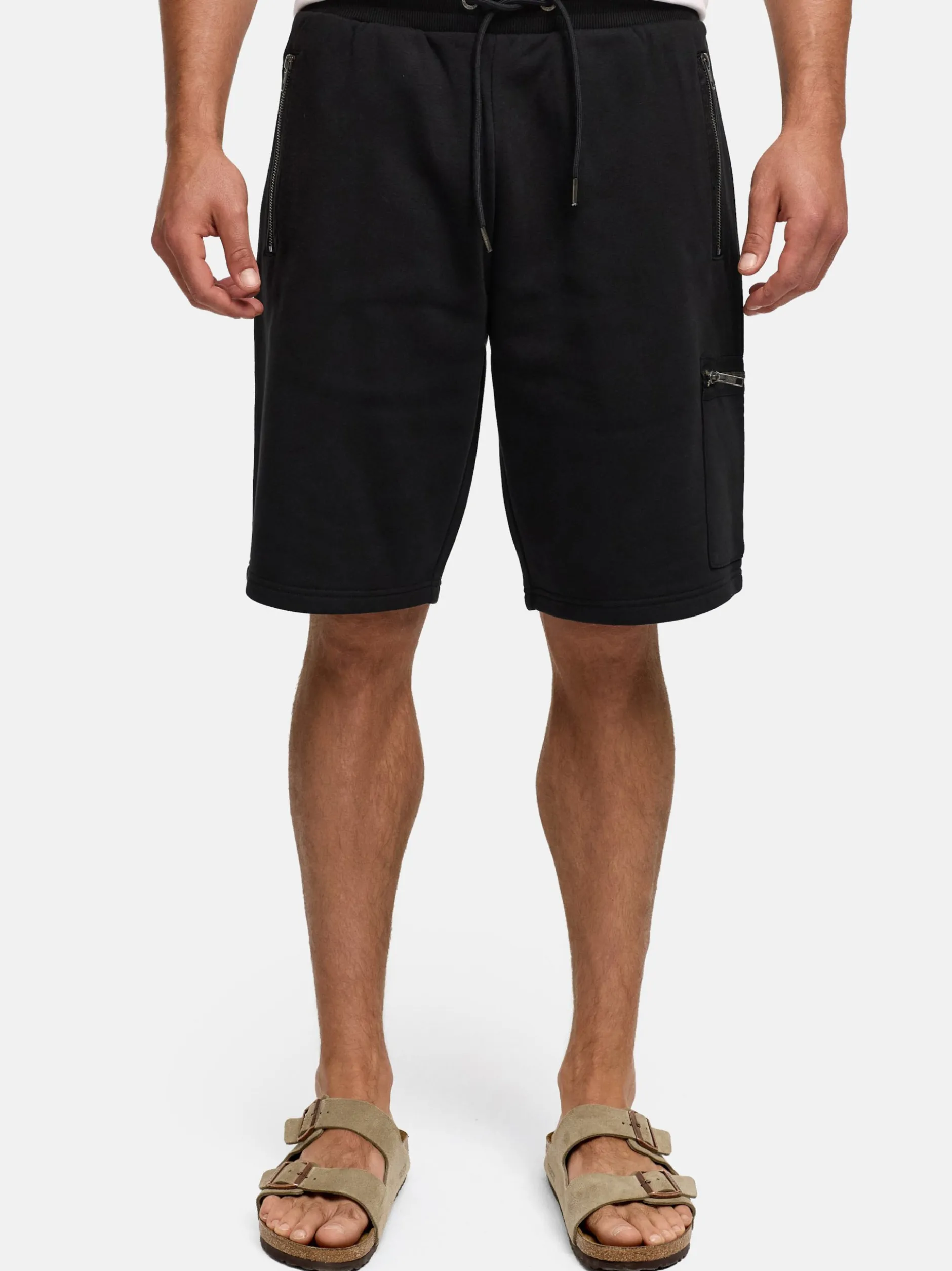 Indicode Herren Shorts Sweat - INNorson in schwarz