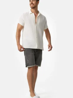 Indicode Herren Shorts Sweat - Piano in grau