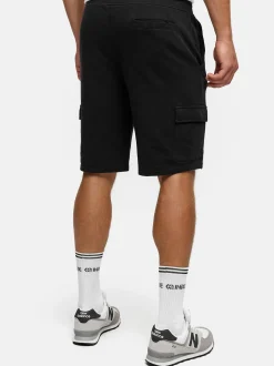 Indicode Herren Shorts Sweat - White Rock in schwarz