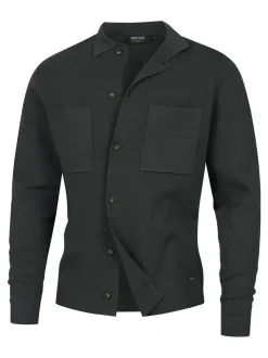 Indicode Herren Strickjacke - INBellino Cardigan in anthrazit