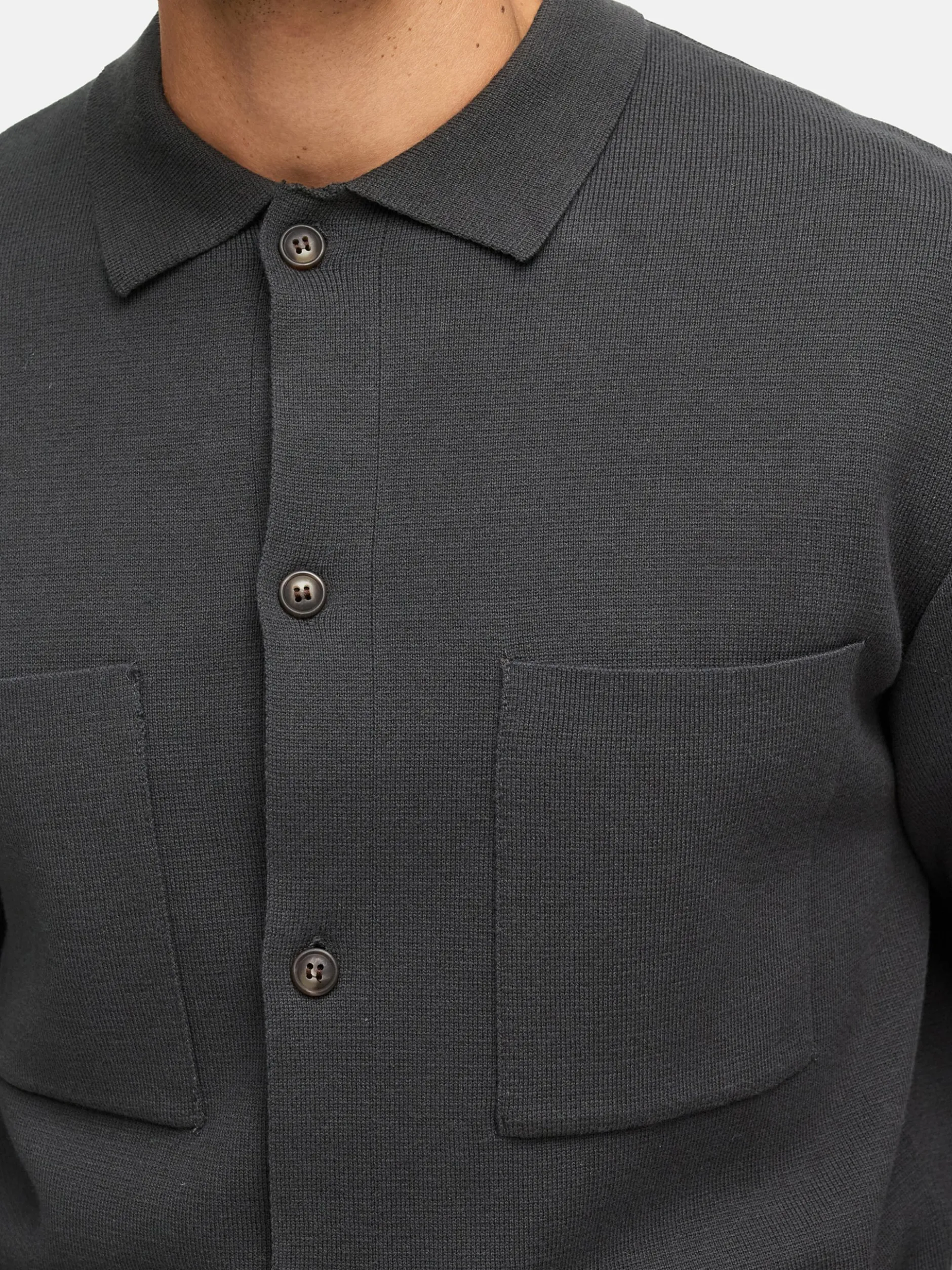 Indicode Herren Strickjacke - INBellino Cardigan in anthrazit