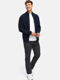 Indicode Herren Strickjacke - INPeace Cardigan in blau