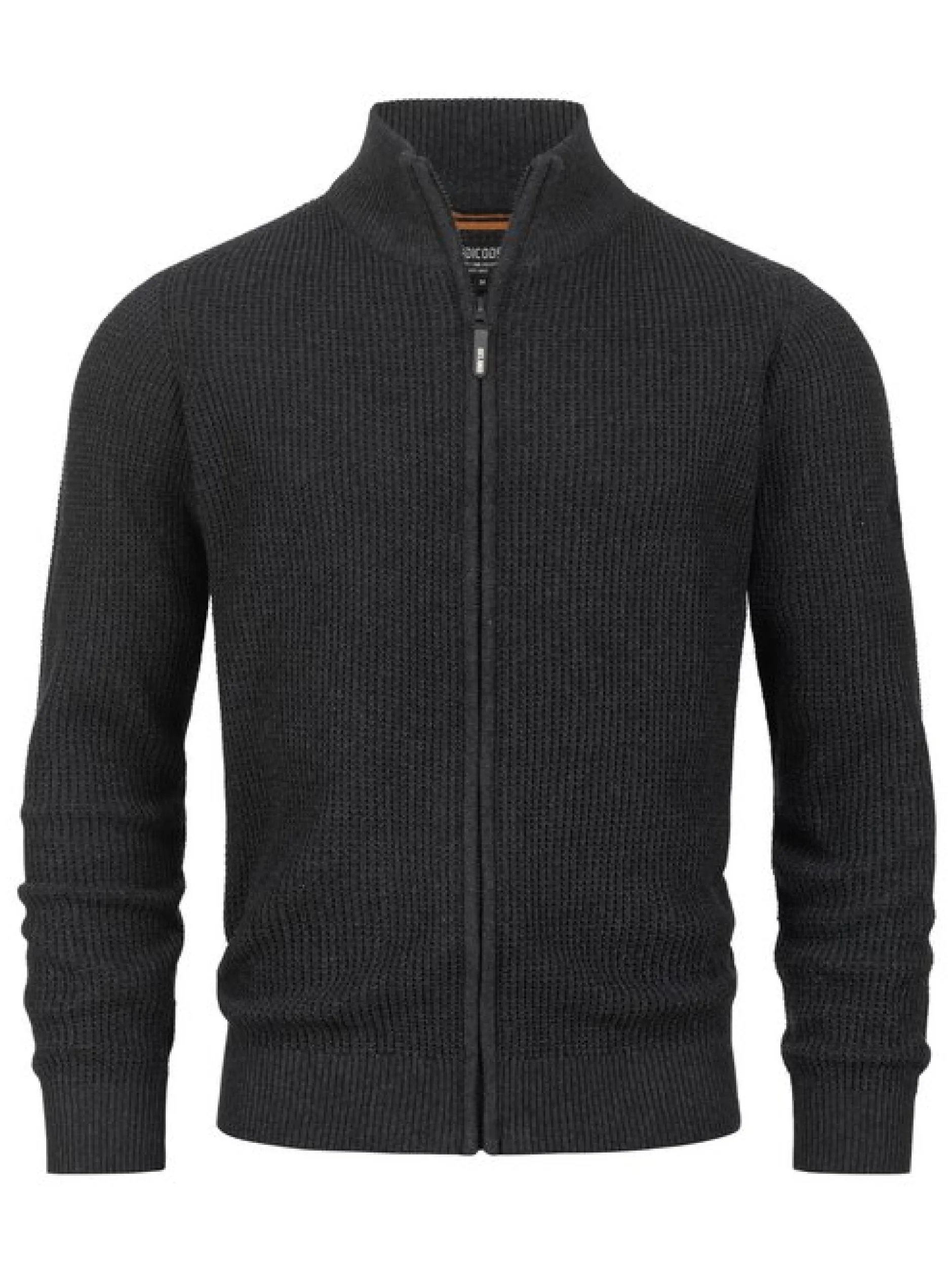 Indicode Herren Strickjacke - INLayton in anthrazit