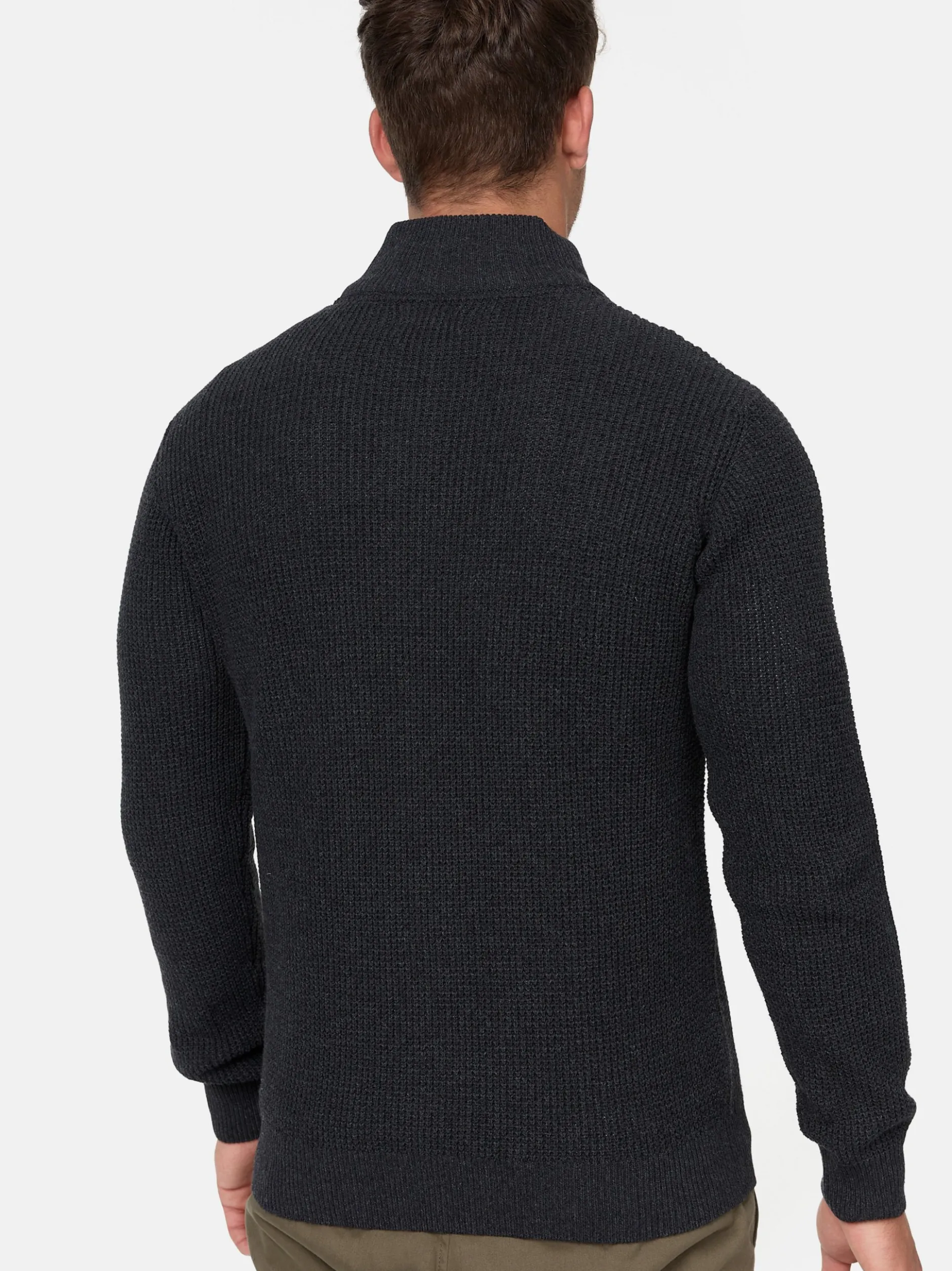 Indicode Herren Strickjacke - INLayton in anthrazit