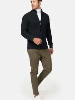 Indicode Herren Strickjacke - INLayton in anthrazit