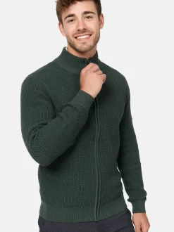 Indicode Herren Strickjacke - INLayton in khaki