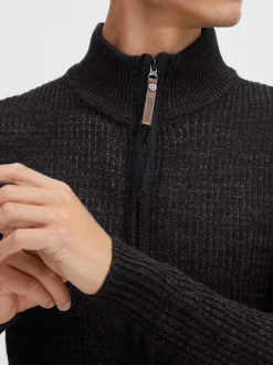 Indicode Herren Strickjacke - IDValego in schwarz