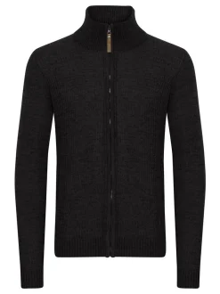 Indicode Herren Strickjacke - IDValego in schwarz