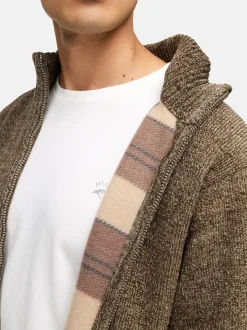 Indicode Herren Strickjacke - INFilion in braun