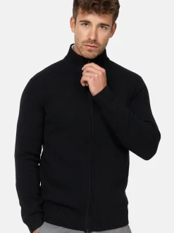 Indicode Herren Strickjacke - INLut in schwarz