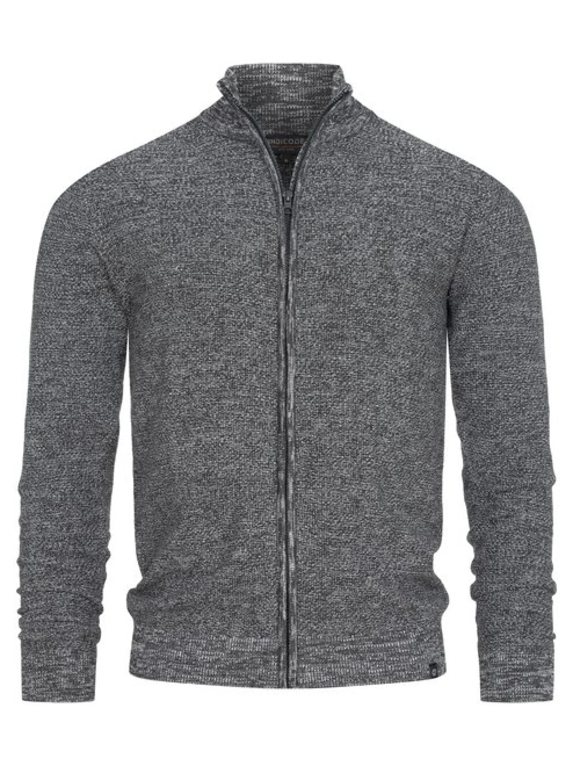 Indicode Herren Strickjacke - INWestmoon in anthrazit