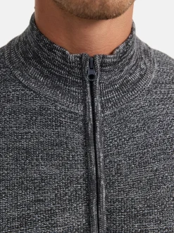 Indicode Herren Strickjacke - INWestmoon in anthrazit