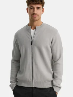 Indicode Herren Strickjacke - INLaos in hellgrau