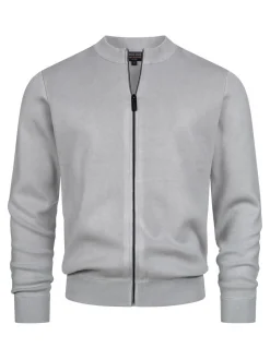 Indicode Herren Strickjacke - INLaos in hellgrau