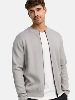 Indicode Herren Strickjacke - INLaos in hellgrau