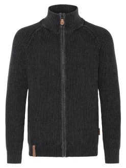 Indicode Herren Strickjacke - IDRockly in schwarz