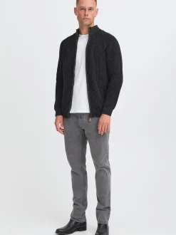 Indicode Herren Strickjacke - IDRockly in schwarz