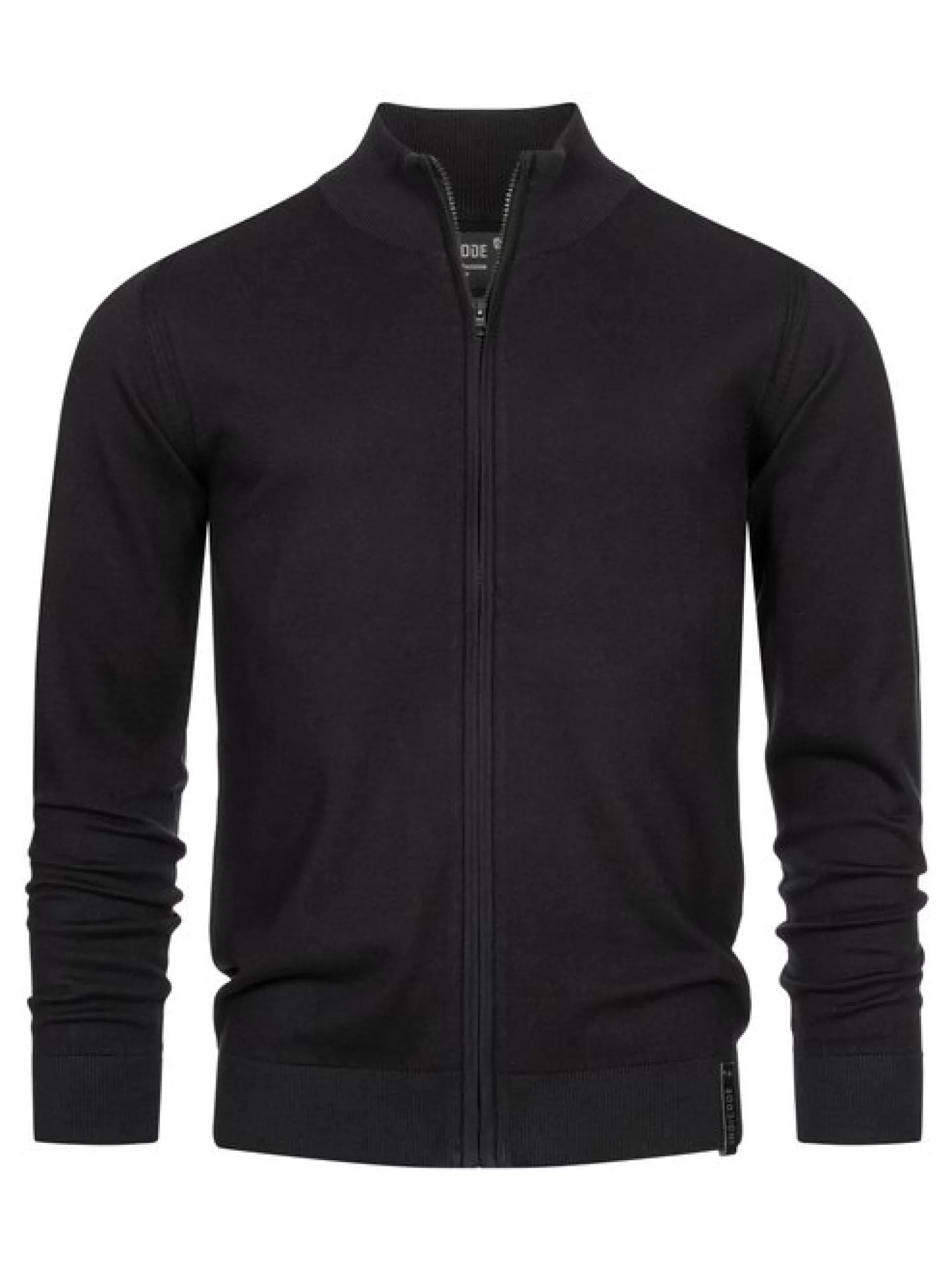 Indicode Herren Strickjacke - Lau in schwarz