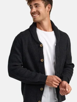 Indicode Herren Strickjacke - INBrandox in schwarz