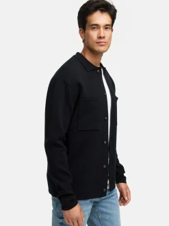 Indicode Herren Strickjacke - INBellino Cardigan in schwarz