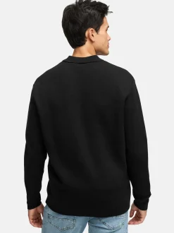 Indicode Herren Strickjacke - INBellino Cardigan in schwarz