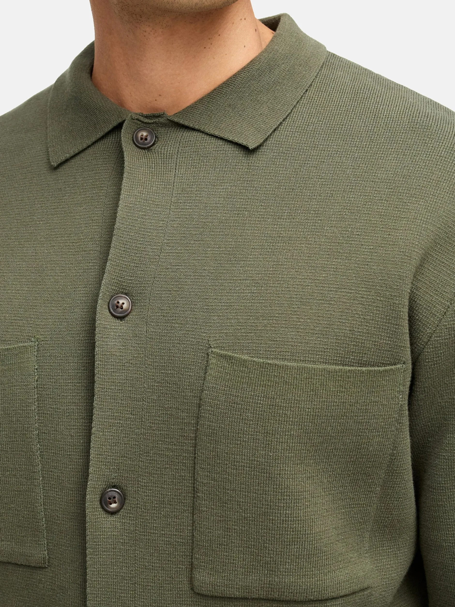 Indicode Herren Strickjacke - INBellino Cardigan in khaki