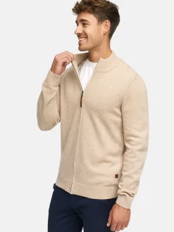 Indicode Herren Strickjacke - INMargous Cardigan in beige