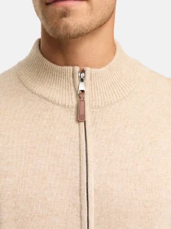 Indicode Herren Strickjacke - INMargous Cardigan in beige
