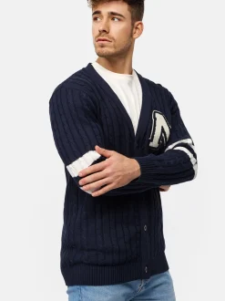 Indicode Herren Strickjacke - INJose in marine